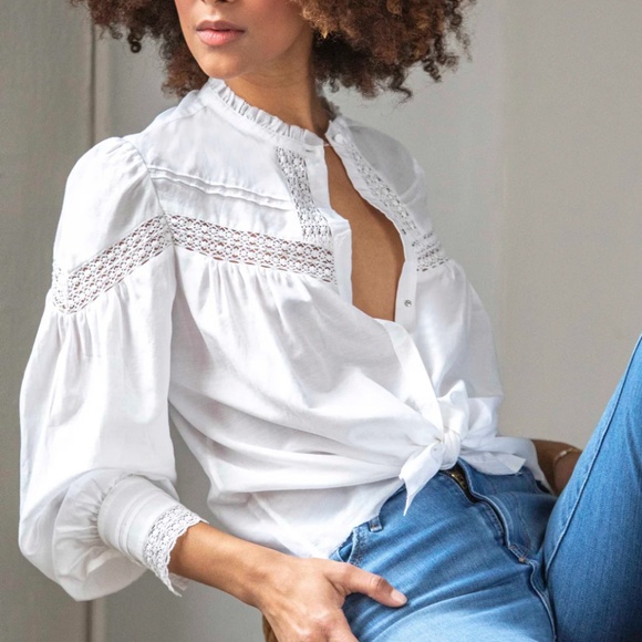 Go> by GoSilk Town & Country Blouse White - Picture 1 of 4